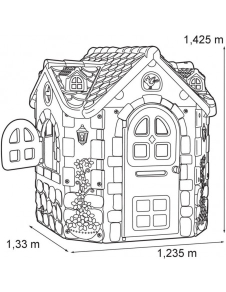 Casuta copii Feber, 142 x 133 x 123 cm,10962