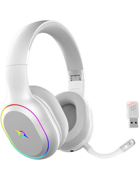 Casti over-ear AQIRYS Lyra, sistem de sunet 3D Stero, Dual