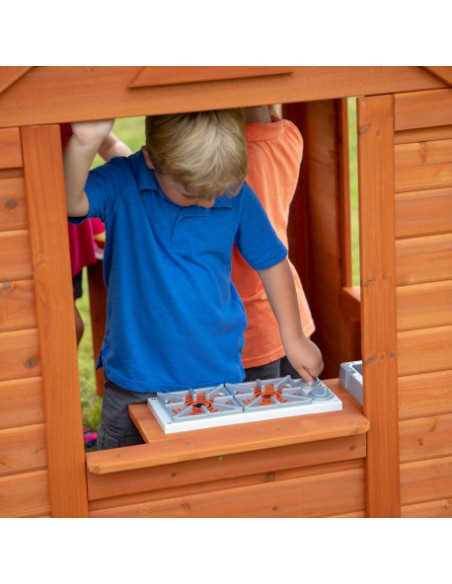 Casuta copii Timberlake Playhouse din lemn de cedru Backyard