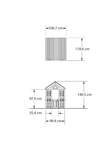 Casuta copii Timberlake Playhouse din lemn de cedru Backyard