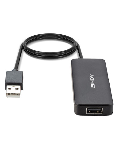 Hub USB Lindy to 4 Port USB 2.0, Input 1x USB 2.0 la 4x USB