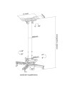 Suport Tavan Proiector Neomounts by Newstar CL25-540BL1