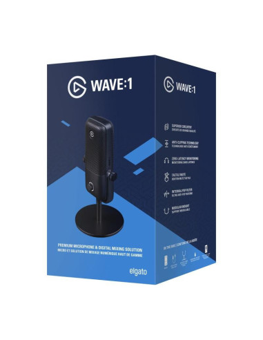 Microfon Gaming/Streaming Elgato Wave:1, Cardioid, 24Bit