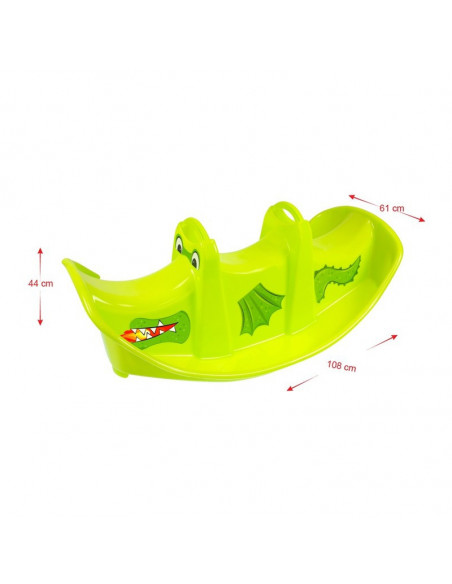 Balansoar copii Mochtoys Green Dragon, Verde,11388 Balansoar copii Mochtoys Green Dragon, Verde,11388