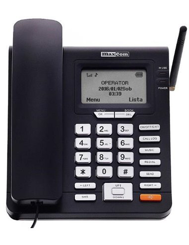 TELEFOANE MaxCom MM28DHS Black, "MM28DHS" (include TV