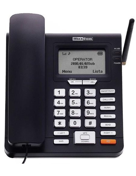 TELEFOANE MaxCom MM28DHS Black, "MM28DHS" (include TV