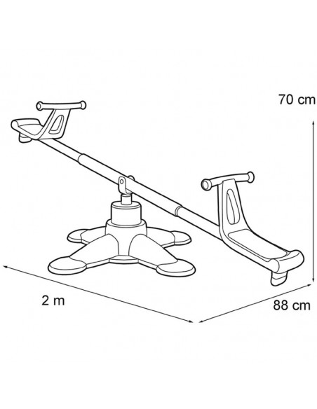 Balansoar copii Feber 2 in 1, 70 x 200 x 88 cm,10243