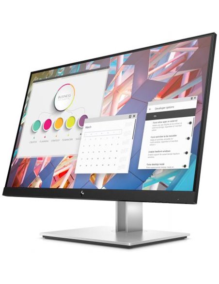 9VF99A3#ABB,Monitor HP E-Display E24 G4 23.8inch IPS FHD 1920x1080 16:9 Display Port HDMI VGA 5xUSB Without Cable 3YW, 9VF99A3AB