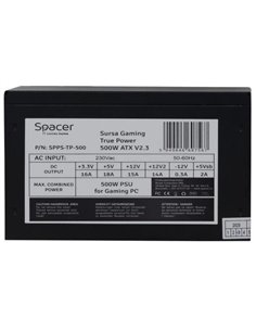 SURSA SPACER TP500 (500W for 500W GAMING PC), fan 120mm, 1x 2