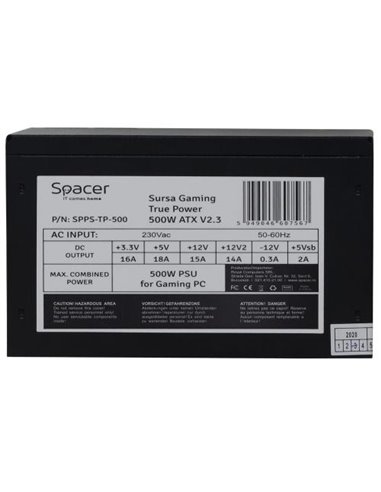 SURSA SPACER TP500 (500W for 500W GAMING PC), fan 120mm, 1x