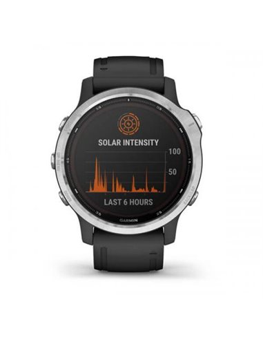 Ceas Smartwatch Garmin Fenix 6S Solar, GPS, Silver/Black