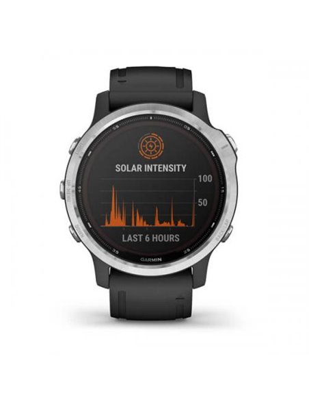 Ceas Smartwatch Garmin Fenix 6S Solar, GPS, Silver/Black