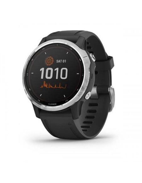 Ceas Smartwatch Garmin Fenix 6S Solar, GPS, Silver/Black