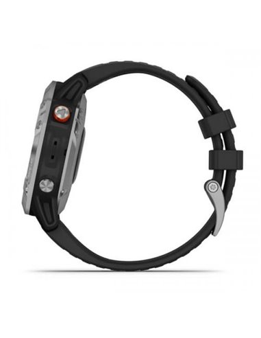 Ceas Smartwatch Garmin Fenix 6, GPS, Solar Silver/Black