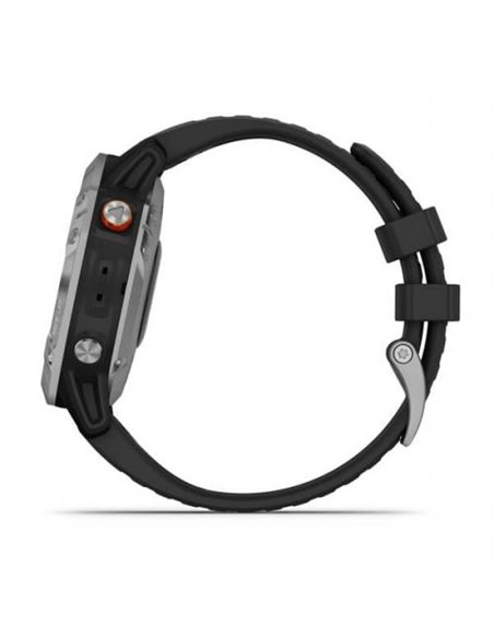 Ceas Smartwatch Garmin Fenix 6, GPS, Solar Silver/Black