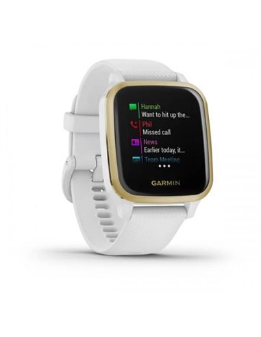 Ceas Smartwatch Garmin Venu Sq, NFC, White/Light