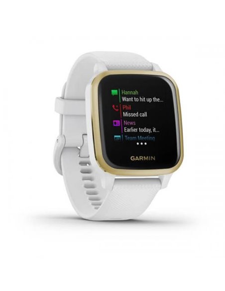 Ceas Smartwatch Garmin Venu Sq, NFC, White/Light