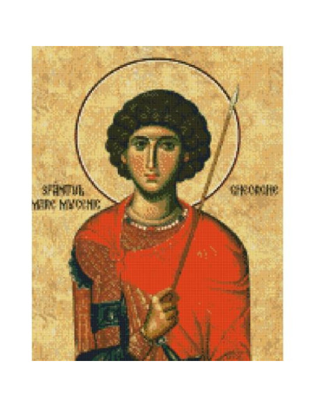 Goblen cu Diamante patrate, 40x50 cm, Sfantul Gheorghe 23