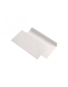 Plic DL, alb, siliconic, fara fereastra, 75g/m², 110 x 220 mm