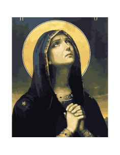 Picturi pe numere Religioase 60x75 cm Fecioara Maria