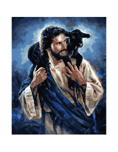 Picturi pe numere Religioase 60x75 cm Isus PDP1357,PDP1357_6075