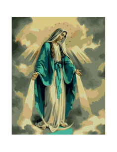 Picturi pe numere Religioase 50x65 cm Fecioara Maria