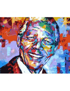 Pictura pe numere Portret 40x50 cm, Un Moment pentru Mandela