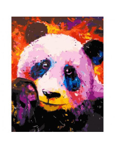 Pictura pe numere Animale 40x50 cm, Ursul Oriental