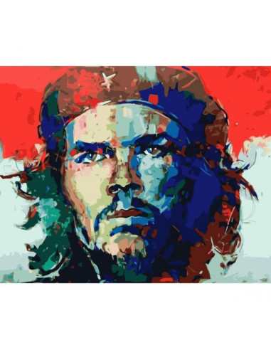 Pictura pe numere Portret Che Guevara, 40x50 cm