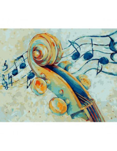 Pictura pe numere Muzica 40x50 cm, Pasiunea