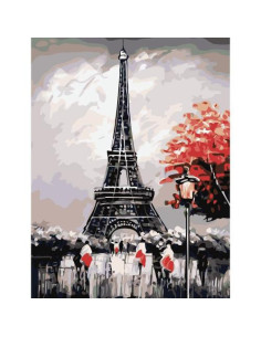 Pictura pe numere Peisaje 40x50 cm, Peisaj a la Paris