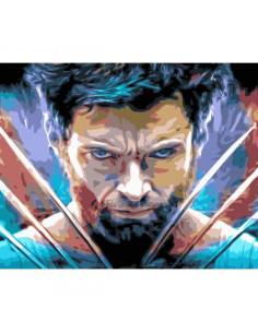 Pictura pe numere 40x50 cm, Ghearele lui Wolverine