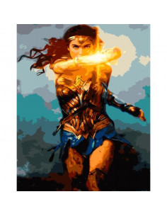 Pictura pe numere Fantasy 40x50 cm, Wonder Woman|Femeia