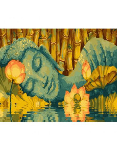 Pictura pe numere Spiritualitate 40x50 cm, Somn Meritat
