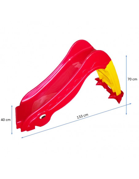 Tobogan Dragon 133x40x70 Cm, Rosu,70333