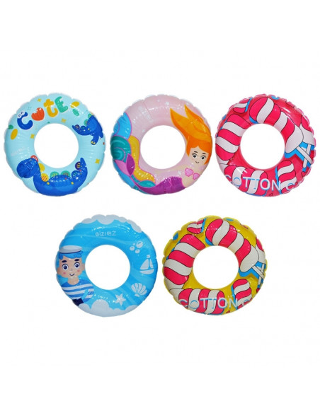 Colac Baie Gonflabil, 60 Cm, Desene, Diverse culori Colac Baie Gonflabil, 60 Cm, Desene, Diverse culori