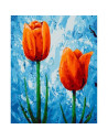 Pictura pe numere Flori 40x50 cm, Lalele Viguroase