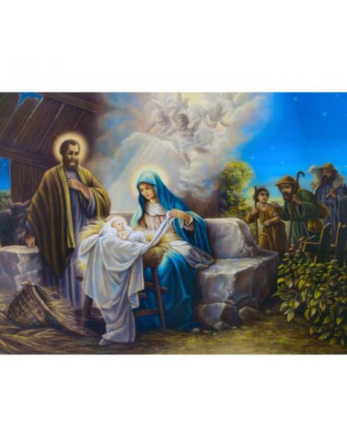 Picturi pe numere Religioase 40x50 cm Nasterea Domnului Isus