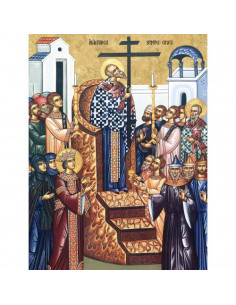 Picturi pe numere Religioase 40x50 cm Inaltarea Sfintei Cruci