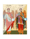 Picturi pe numere Religioase 40x50 cm Sfintii Mihail si Gavril