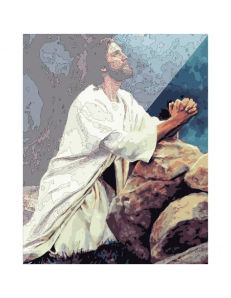 Picturi pe numere Religioase 40x50 cm Rugaciune