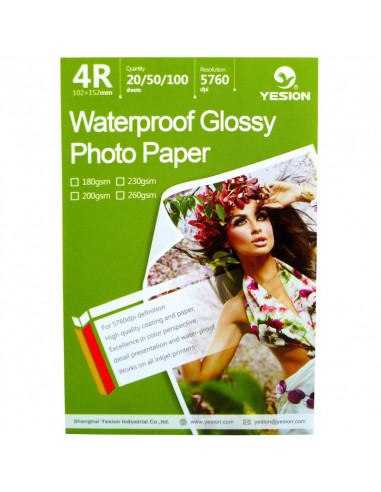 Hartie foto Yesion Waterproof Glossy 4R, 180 g/mp, 50