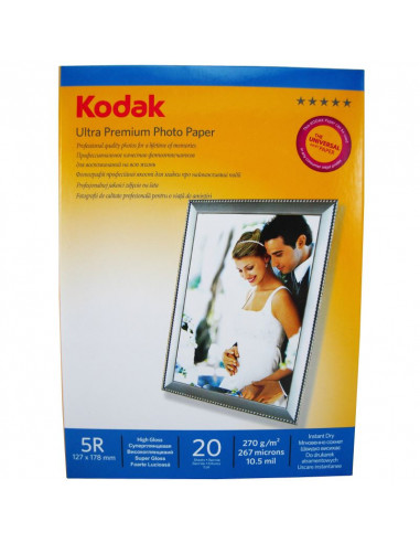 Hartie foto Kodak Ultra Premium High Glossy 5R RC, 270 g/mp, 20