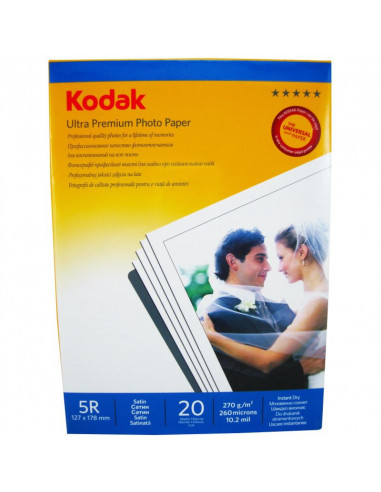 Hartie foto Kodak Ultra Premium Satin 5R, 270 g/mp, 50