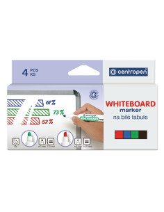 MARKER WHITEBOARD 4/SET 2.5MM 8559 CENTROPEN,CE855900