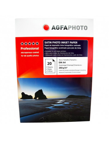 Hartie foto Agfa Ultra Glossy Satin A4 RC, 260 g/mp, 20