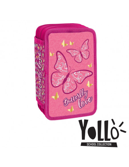 Penar Echipat, 3 Fermoare, 43 Piese, BUTTERFLY LOVE - S-COOL Penar Echipat, 3 Fermoare, 43 Piese, BUTTERFLY LOVE - S-COOL
