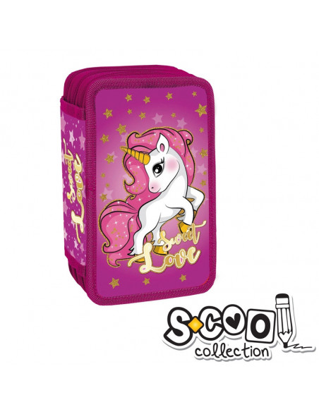 Penar Echipat, 3 Fermoare, 43 Piese, UNICORN - S-COOL Penar Echipat, 3 Fermoare, 43 Piese, UNICORN - S-COOL