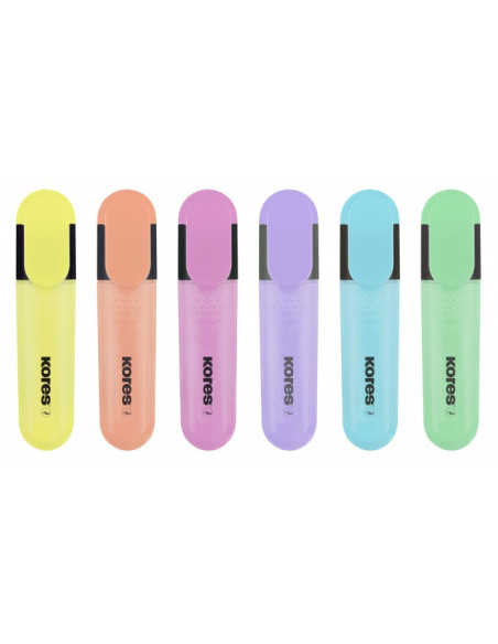TEXTMARKER SET 6 PASTEL CUTIE PLASTIC KORES,KO36166 TEXTMARKER SET 6 PASTEL CUTIE PLASTIC KORES,KO36166