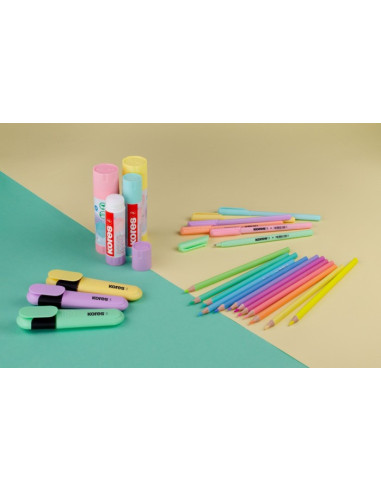 TEXTMARKER SET 6 PASTEL CUTIE PLASTIC KORES,KO36166 TEXTMARKER SET 6 PASTEL CUTIE PLASTIC KORES,KO36166